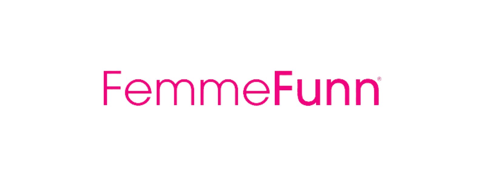 Logo for the FemmeFunn brand. It is "FemmeFunn" in a purple font.