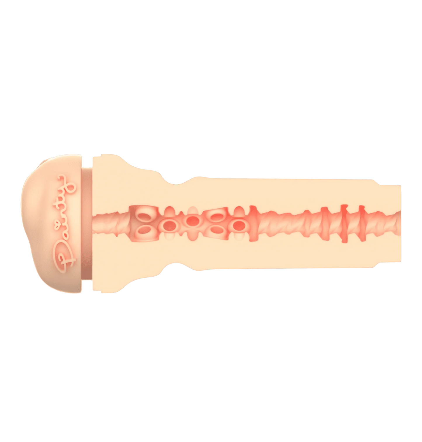 Cross-section of the texture inside of the FeelStars FeelDainty Stroker. | Kinkly Shop