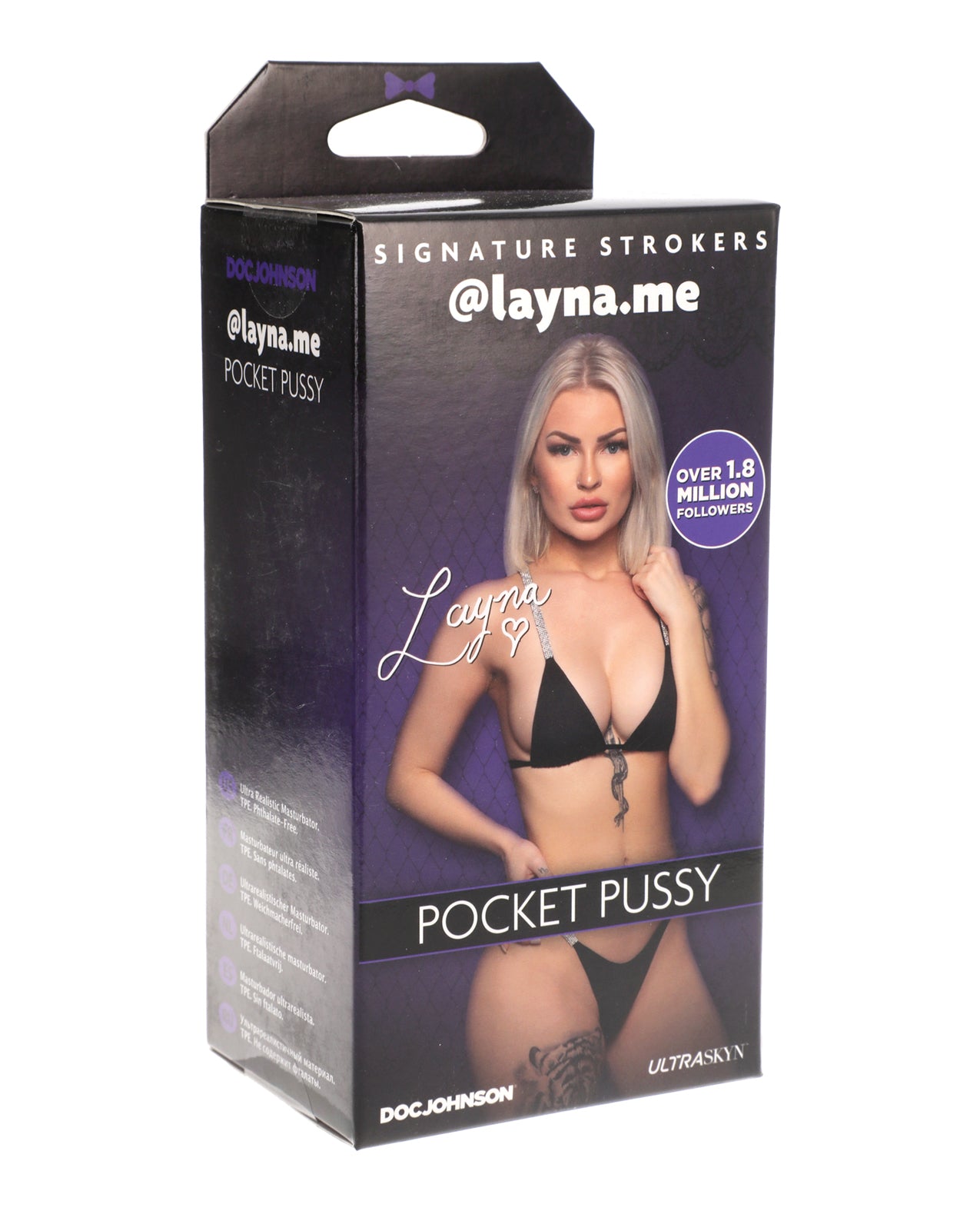Packaging of the Signature Strokers @layna.me stroker | Kinkly Shop