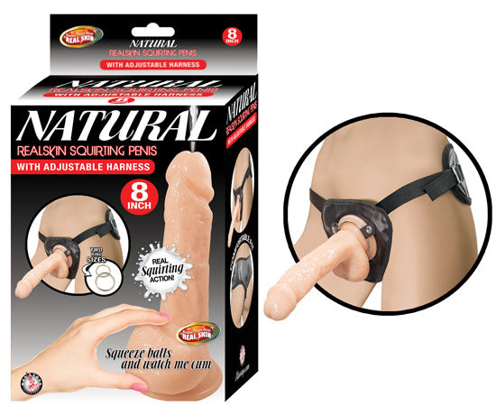 Packaging for the Squirting Dildo with Adjustable Harness | Kinkly Shop