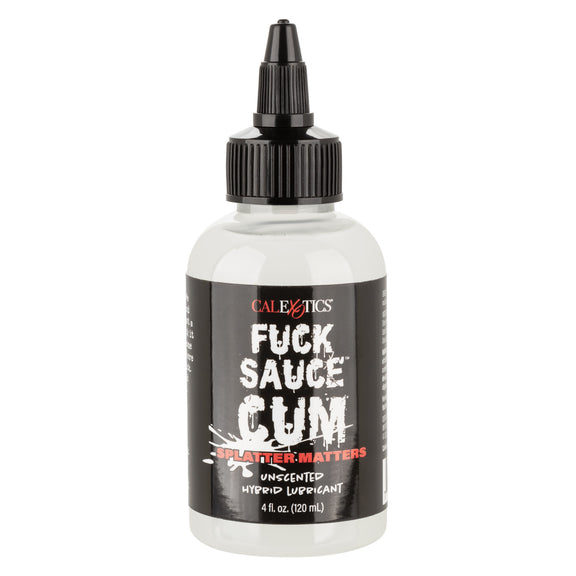 Fuck Sauce Cum Unscented Hybrid - 4oz bottle in front of a plain white background | Kinkly Shop