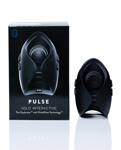 The Hot Octopuss Pulse Solo Interactive vibrator sitting out next to the packaging for the toy. | Kinkly Shop