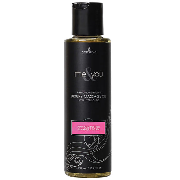 Sensuva Me & You Massage Oil in Pink Grapefruit and Vanilla Bean | Kinkly Shop