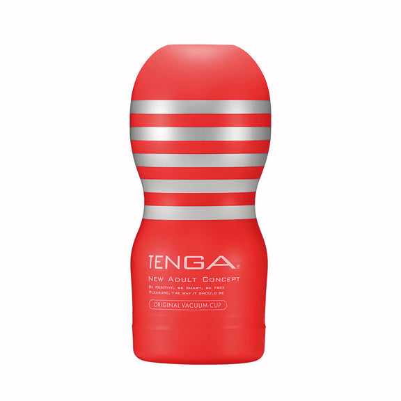 The Tenga Original Vacuum Cup in front of a plain white background | Kinkly Shop