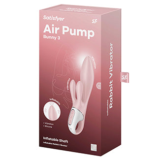 Packaging for the Satisfyer Air Pump Bunny 3 | Kinkly Shop