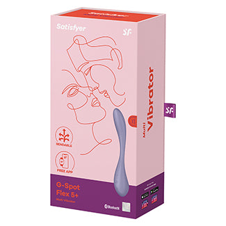 The packaging for the Satisfyer G-Spot Flex 5 | Kinkly Shop