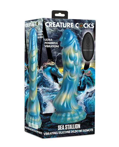 Packaging for the Creature Cocks Sea Stallion with Remote | Kinkly Shop
