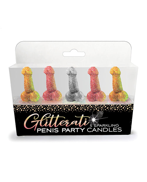 Packaging for the Glitterati Penis Party Candle | Kinkly Shop