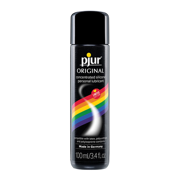 Pjur Original: Rainbow Edition in a rainbow bottle 100ml size | Kinkly Shop
