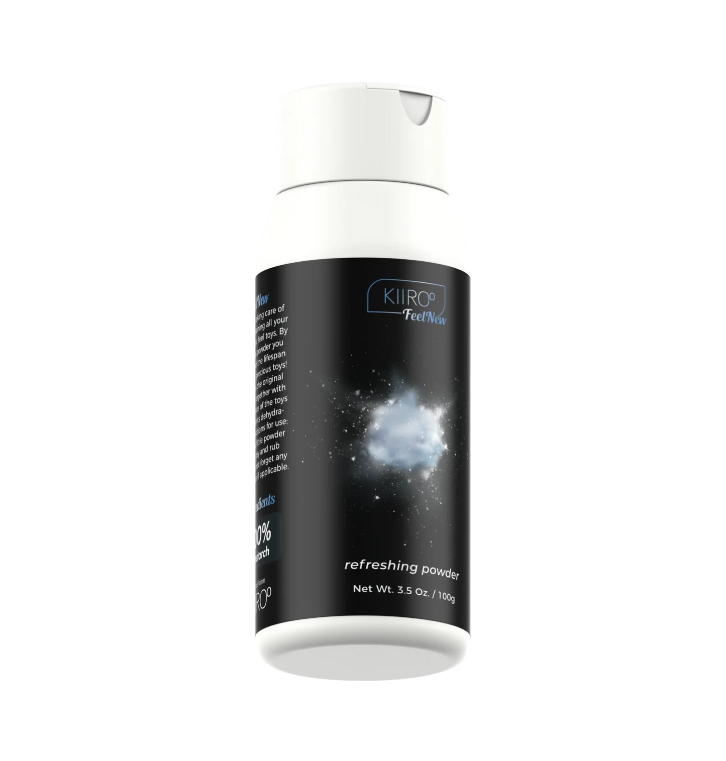 Bottle of the FeelNew Refreshing Powder. | Kinkly Shop