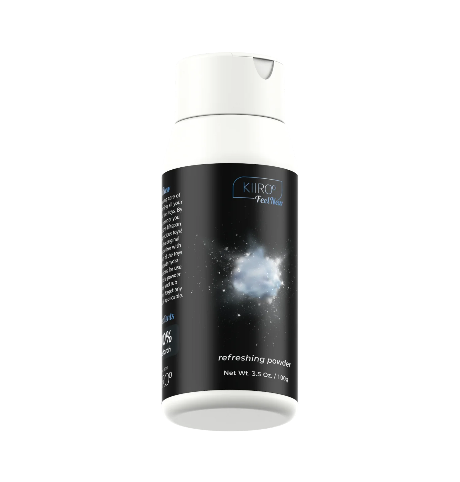 Bottle of the FeelNew Refreshing Powder. | Kinkly Shop