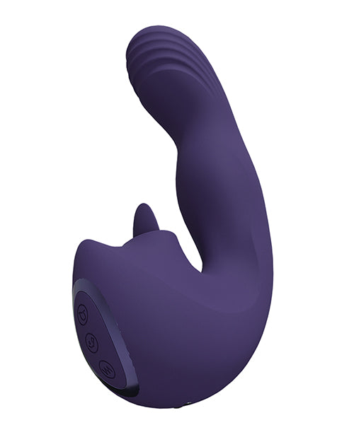 VIVE YUMI Triple Action Vibrator G-Spot, Vibe & Tongue Tease Kinkly Shop VIVE YUMI Triple Action Vibrator G-Spot, Vibe & Tongue Tease Kinkly Shop