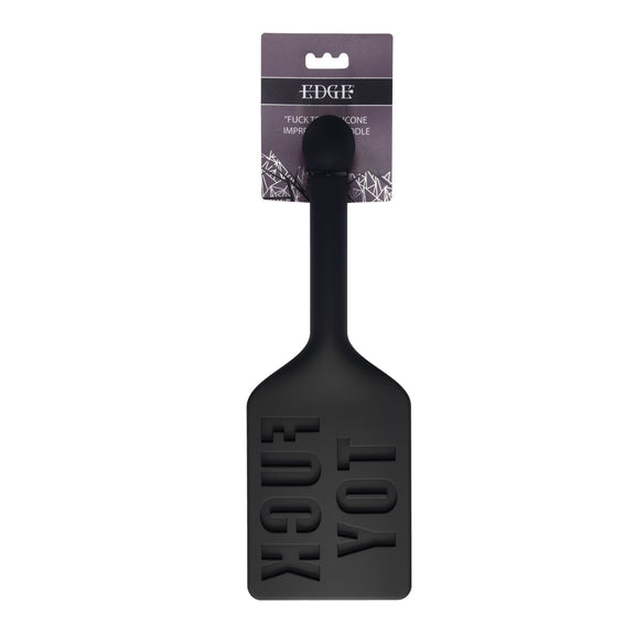 Edge FUCK TOY Silicone Paddle - Black