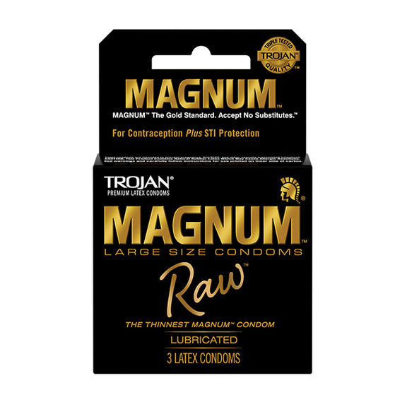 Packaging of the Trojan Magnum Raw 3 pack | Kinkly