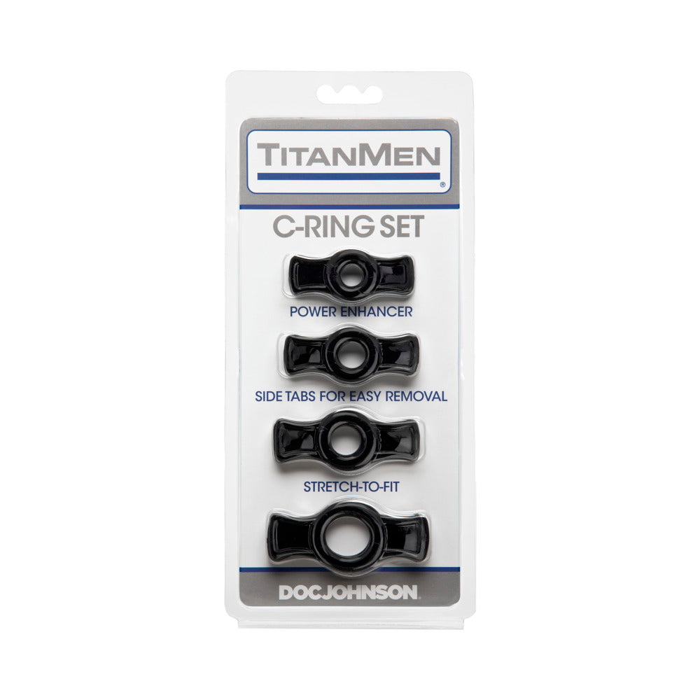 Packaging for the TitanMen Cock Ring Set | Kinkly Shop