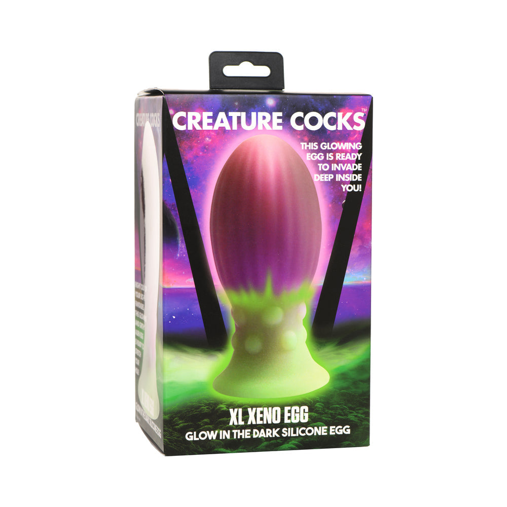 Packaging for the Creature Cocks XL Xeno Egg | Kinkly Shop