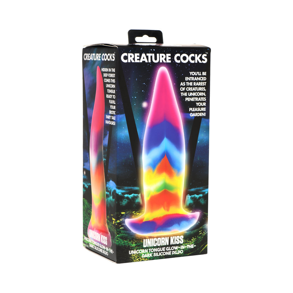Packaging for the Creature Cocks Unicorn Kiss | Kinkly Shop