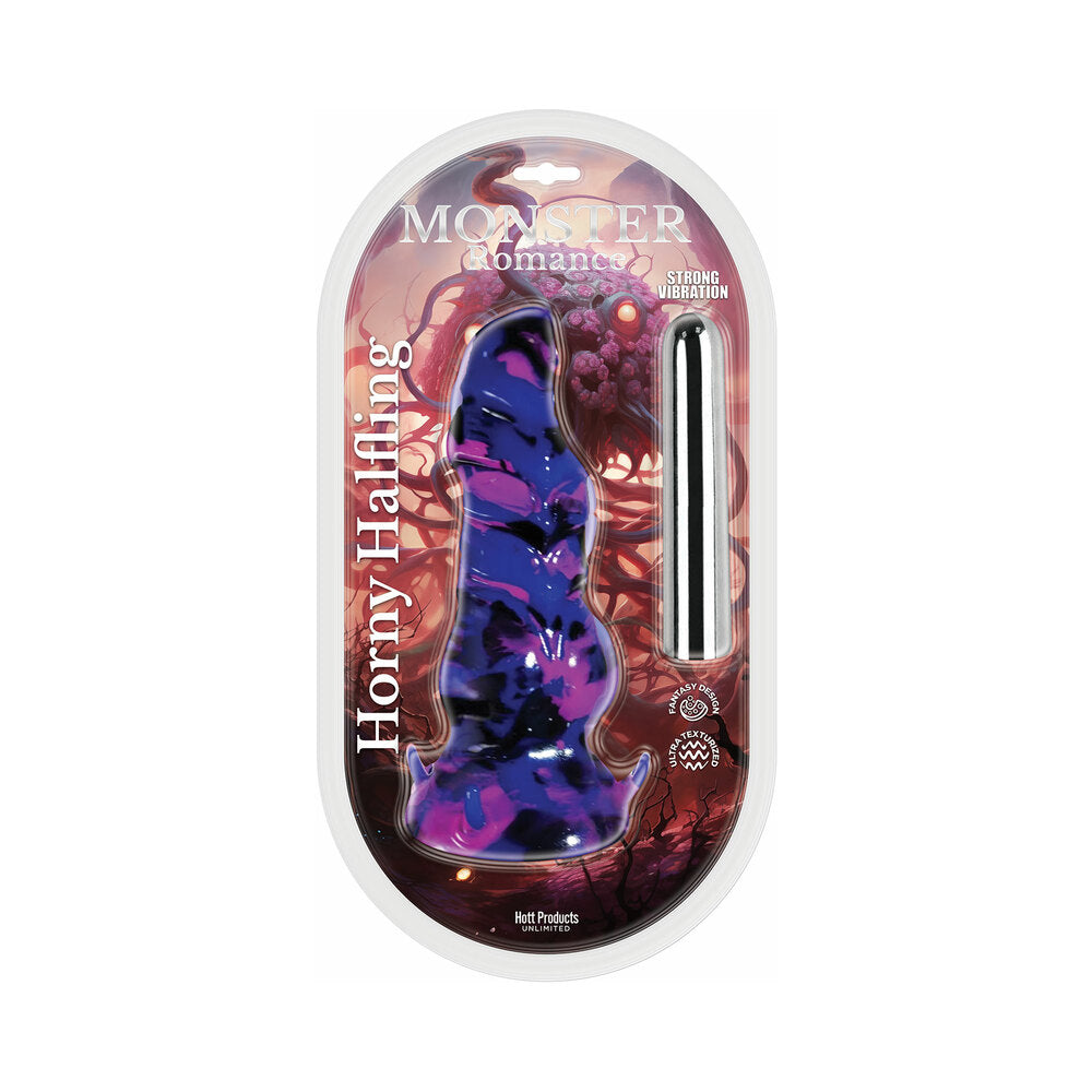 Packaging for the Monster Romance Vibrating Horny Halfling | Kinkly Shop