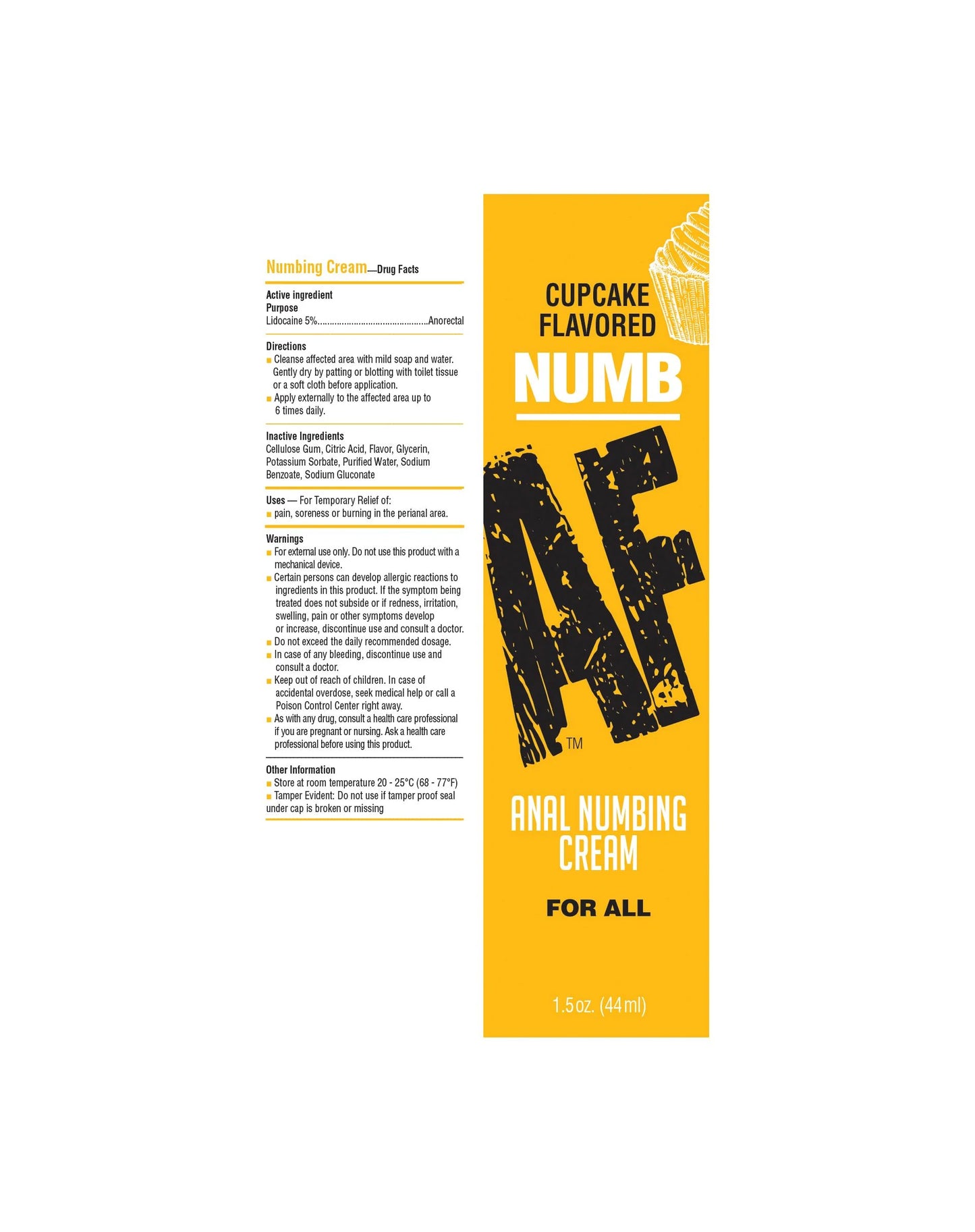 Crème désensibilisante Numb AF