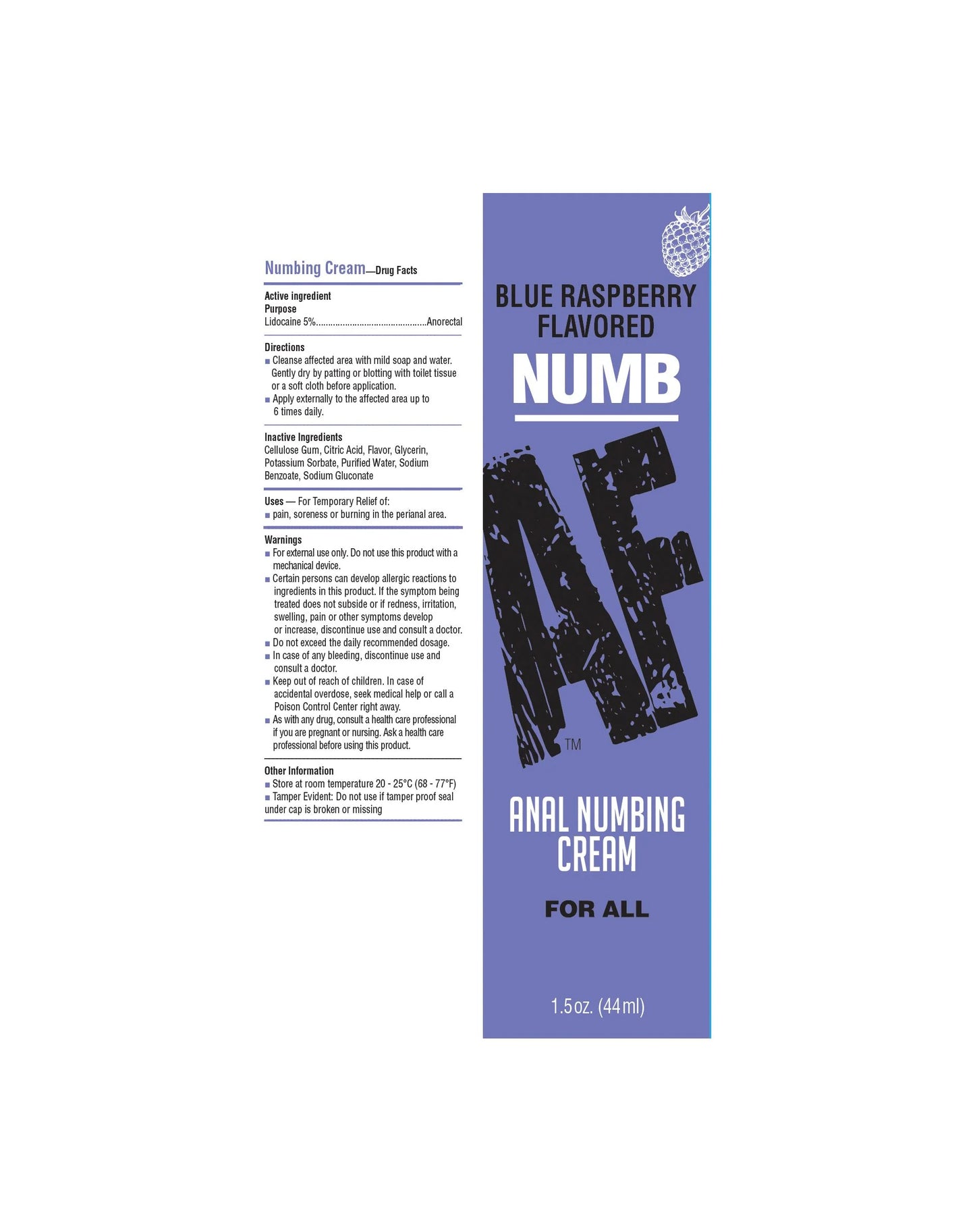 Crème désensibilisante Numb AF