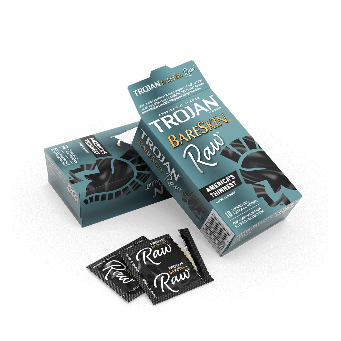 Condones Trojan Bareskin RAW - Paquete de 10