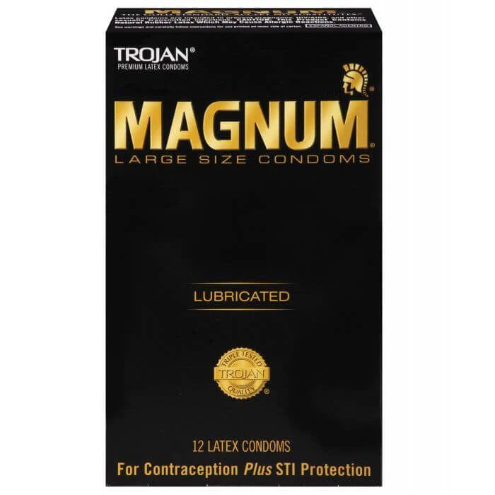 Condones Trojan Magnum - Paquete de 12