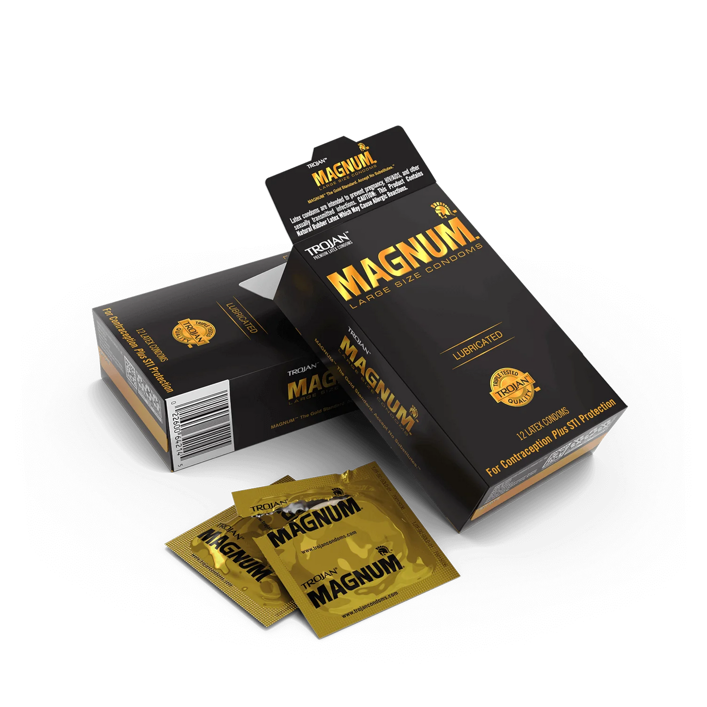 Condones Trojan Magnum - Paquete de 12