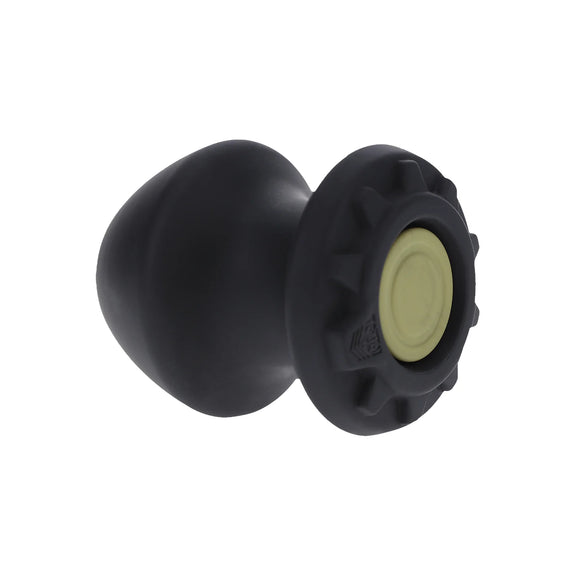 The Fort Troff Kum Keeper shown from the side with the plug inserted in it | Kinkly
