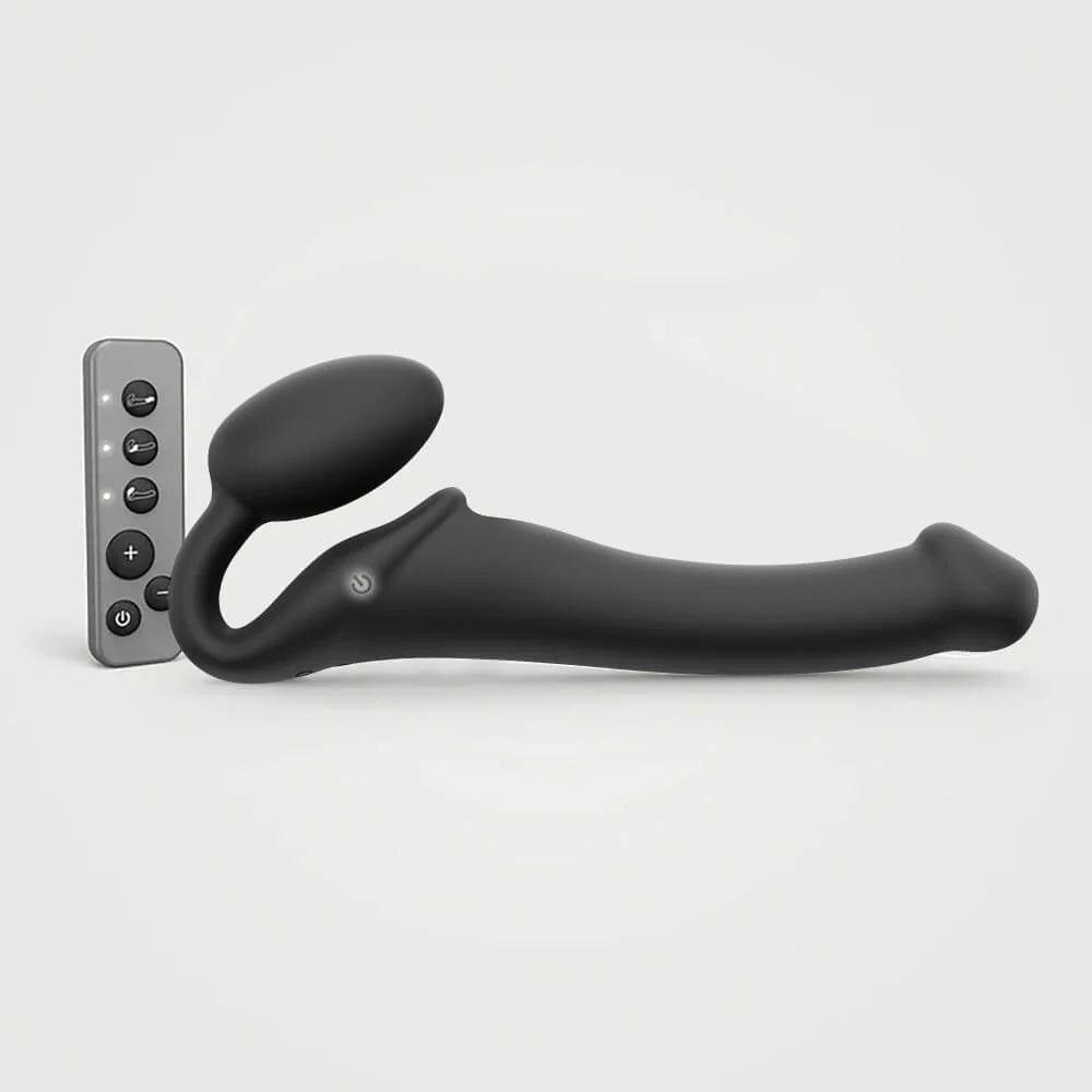 Strap-On-Me Gode-ceinture vibrant pliable sans bretelles