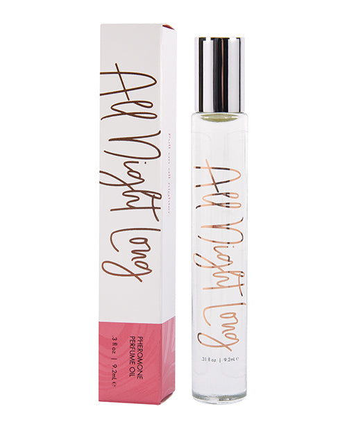 The bottle of the Pheromone Perfume Oils shown next to the cardboard box that it comes in | Kinkly Shop