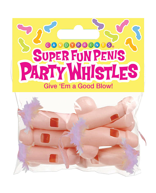 Packaging of the Super Fun Penis Party Whistles | Kinkly