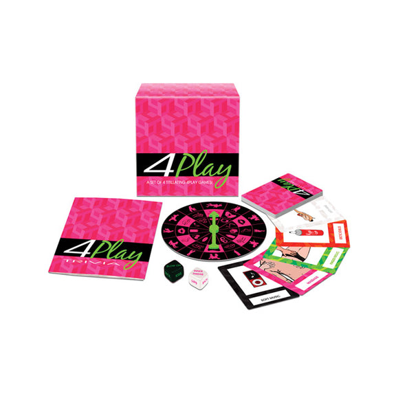 The 4 Play Game shown with everything that comes with the game | Kinkly