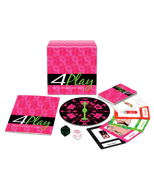 The 4 Play Game shown with everything that comes with the game | Kinkly