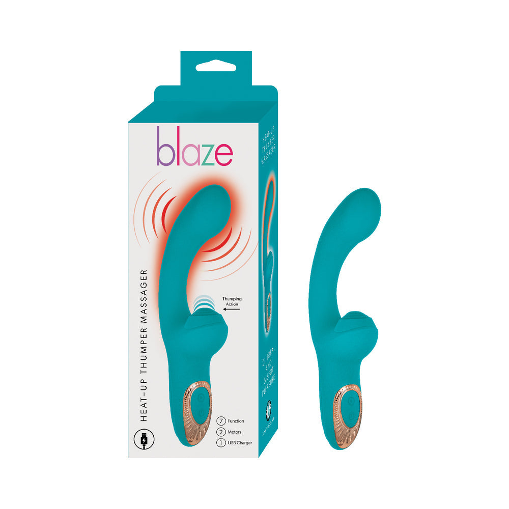 The Blaze Heat-Up Thumper shown next to the packaging that it comes in. | Kinkly