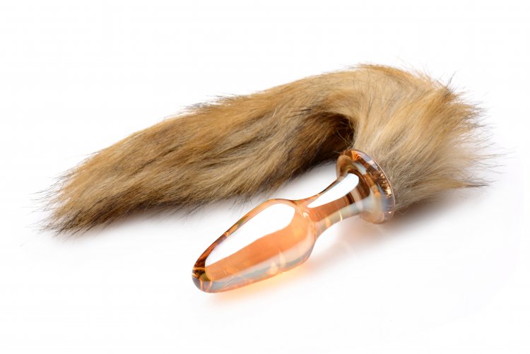 Tailz Orange Glass Fox Tail Plug Elegant & Playful Anal Toy Kinkly Shop Tailz Orange Glass Fox Tail Plug Elegant & Playful Anal Toy Kinkly Shop