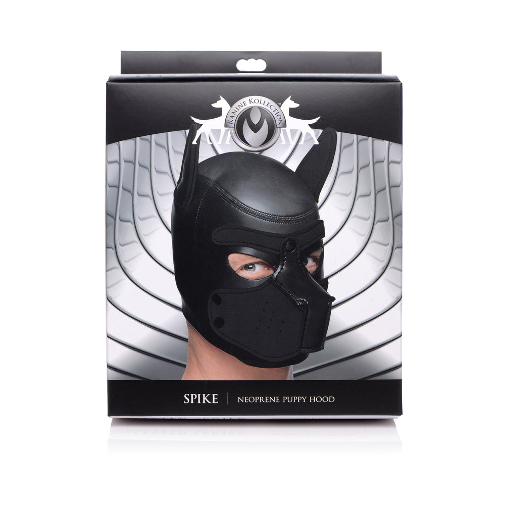 Packaging for the Master Series Spike Puppy Hood | Kinkly