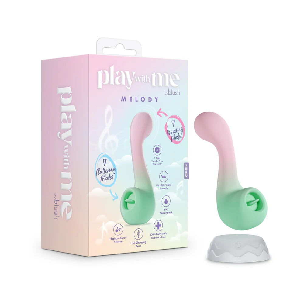 Melody Dual-Ended Vibrator Rumbly Vibes & Fluttering Bliss Kinkly Shop Melody Dual-Ended Vibrator Rumbly Vibes & Fluttering Bliss Kinkly Shop