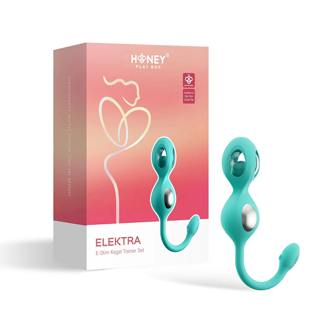 HPB Elektra App E-Stim Kegel Set Cyan