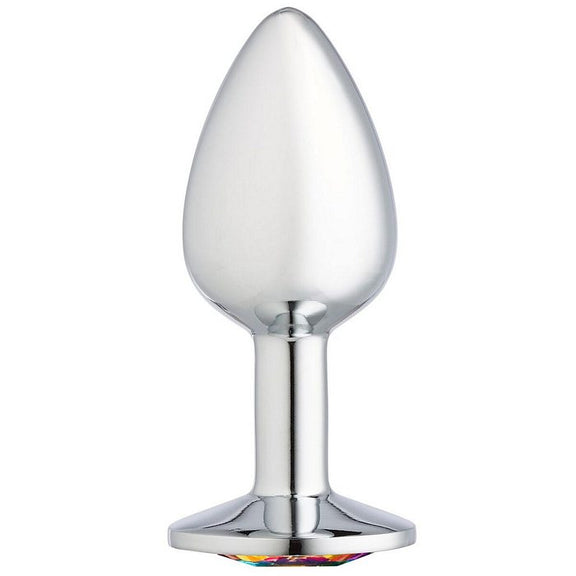 Cloud 9 gems silver chromed anal plug