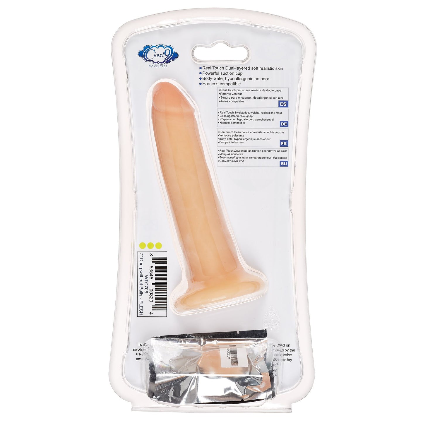 Cloud 9 dual density dildo touch 7in w/ no balls light