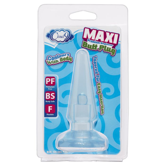 Cloud 9 maxi butt plug blue