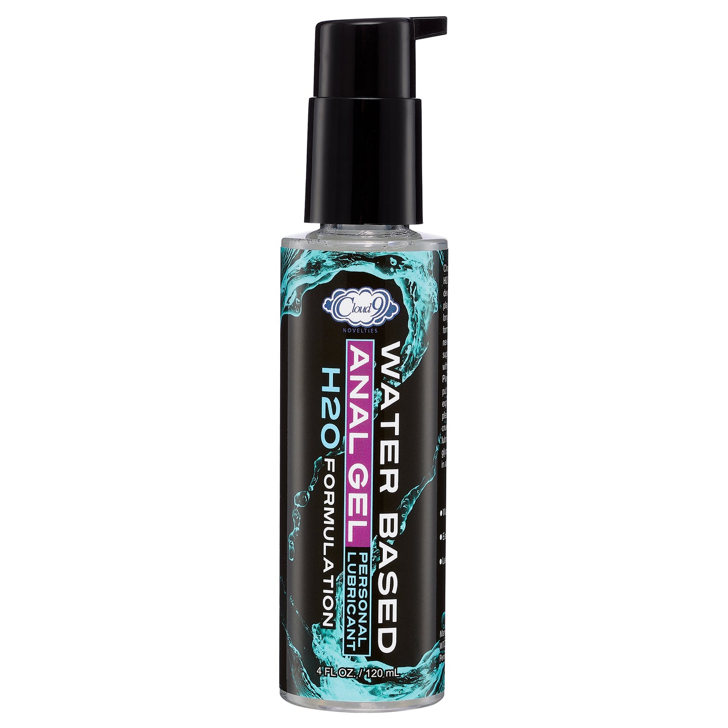 Cloud 9 h2o anal play gel 4oz