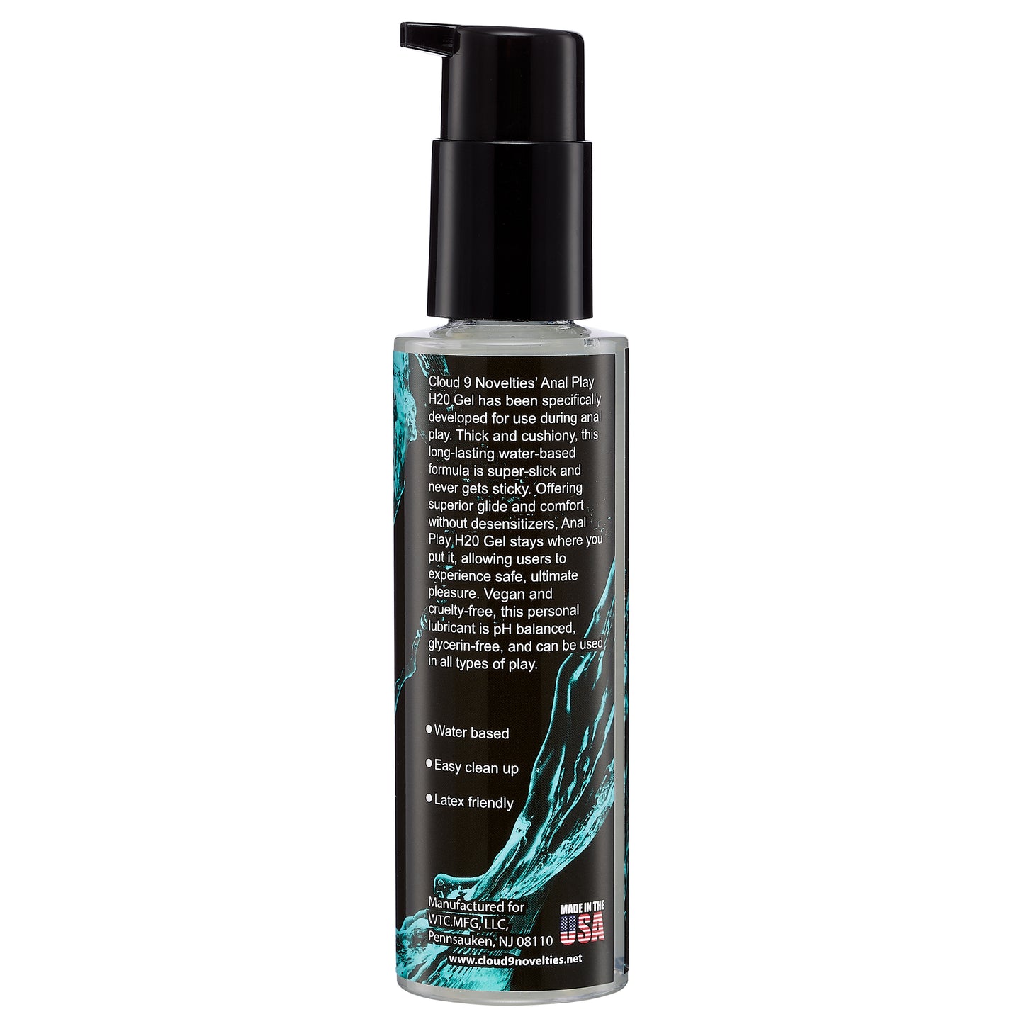 Cloud 9 h2o anal play gel 4oz