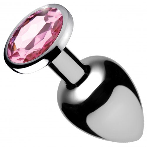 Booty Sparks Pink Gem Anal Plug Glamorous Metal Plug with Sparkling Base Kinkly Shop Booty Sparks Pink Gem Anal Plug Glamorous Metal Plug with Sparkling Base Kinkly Shop