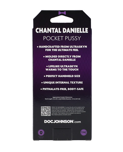 Backside of the packaging thing of the Signature Strokers - Chantal Danielle stroker | Kinkly Shop