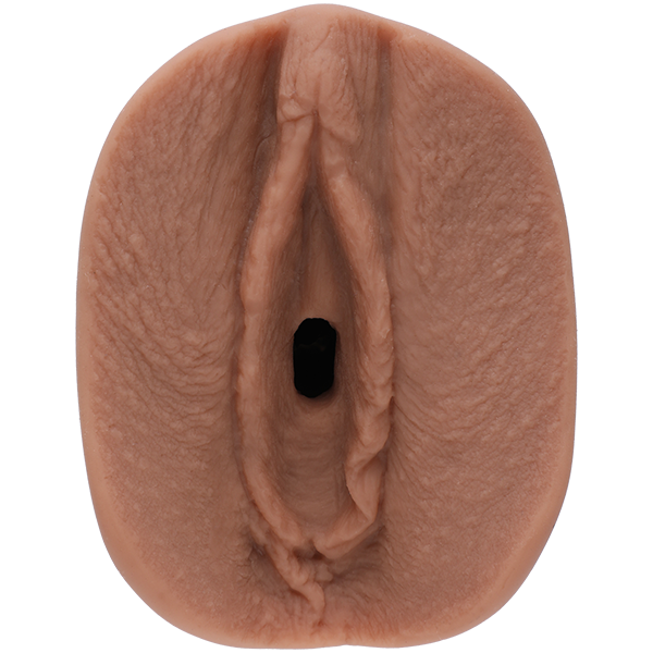 Close-up of the orifice and entrance of the Signature Strokers @Brittanya187 stroker. It has been directly molded from the porn star's vulva. | Kinkly Shop