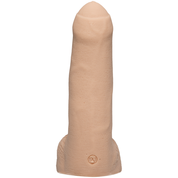 A top-down view of the thickness of the Signature Cocks - William Seed dildo. It looks thick with an uncircumsized design. | Kinkly Shop