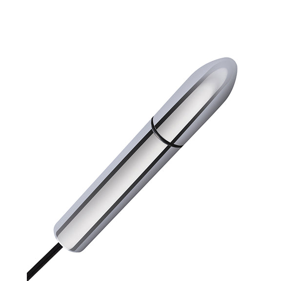 Close-up of the electrosex probe that comes with the Lux Fetish Electro-Sex Shock Wand | Kinkly Shop