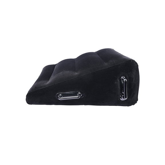 Side view showcases the angled surface of the inflated Inflatable Positioner Plus | Kinkly Shop
