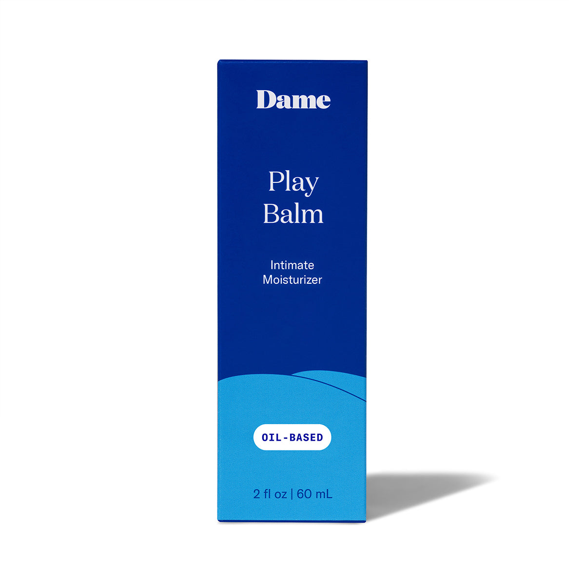 Front side of the Dame Vaginal Balm Moisturizer packaging | Kinkly Shop